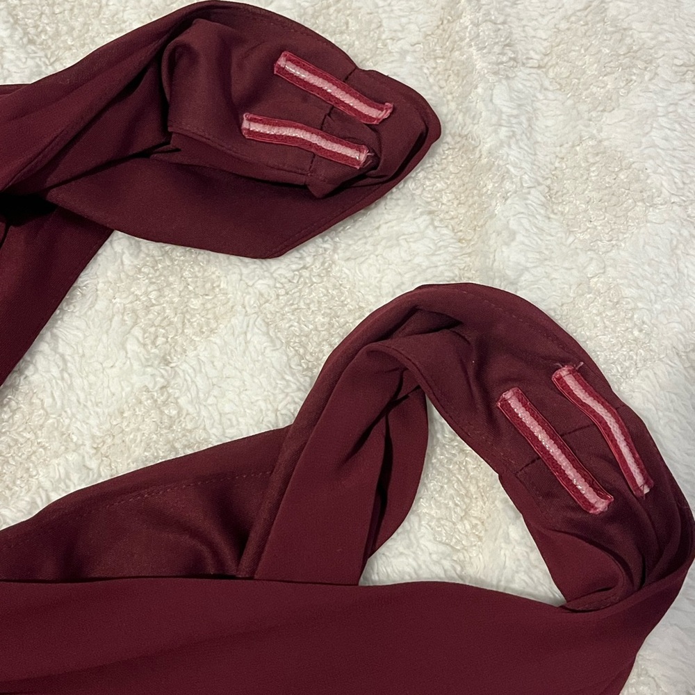 Lulus Heavenly Hues Burgundy Maxi Dress • Large - Picture 8 of 16
